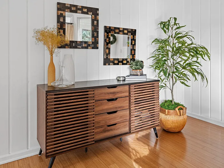 Dining sideboard for entertaining and storage