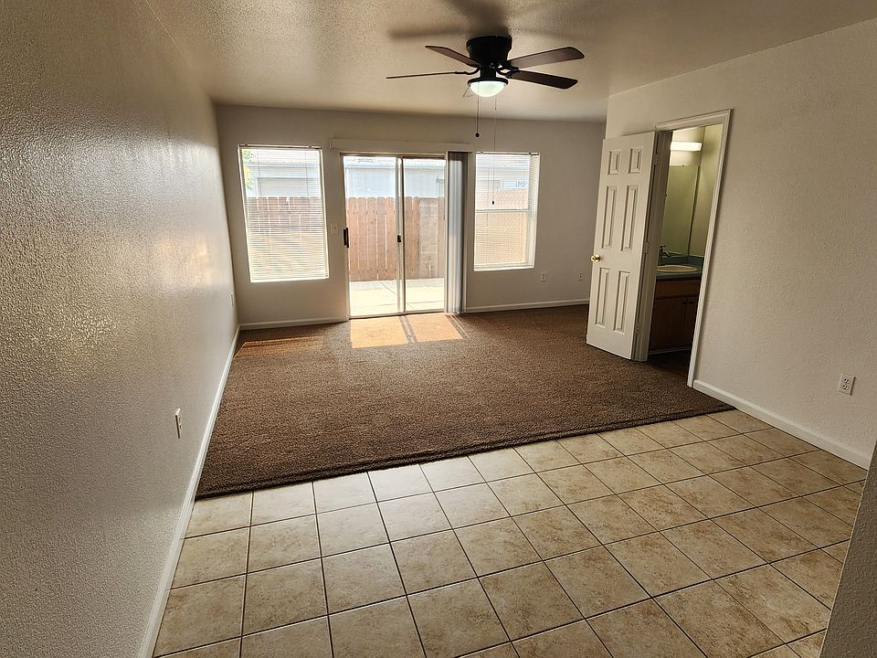 open dining and living room, plus a half bath