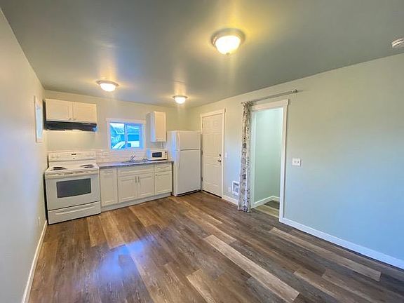 Front Door Kitchen and storage area