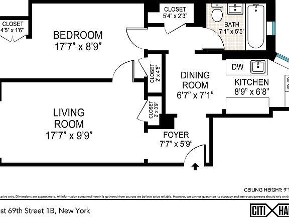2nd image of 110 W 69th St APT 1B