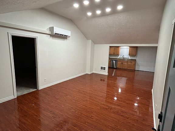 Living room, view from front door, ductless heat pump