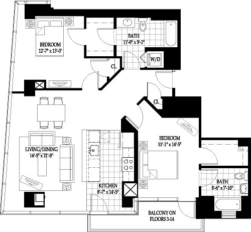Floor plan Vesta 6
