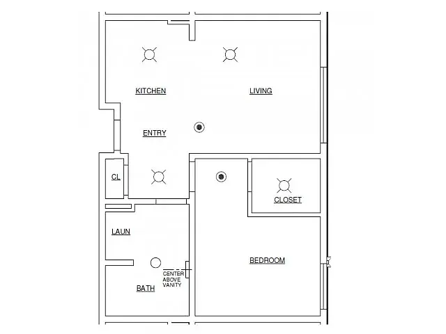 Floor plan One Bedroom B