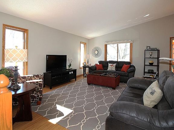 Vaulted Living room with 2 new windows
