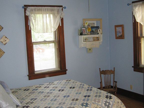 One of two bedrooms on first level