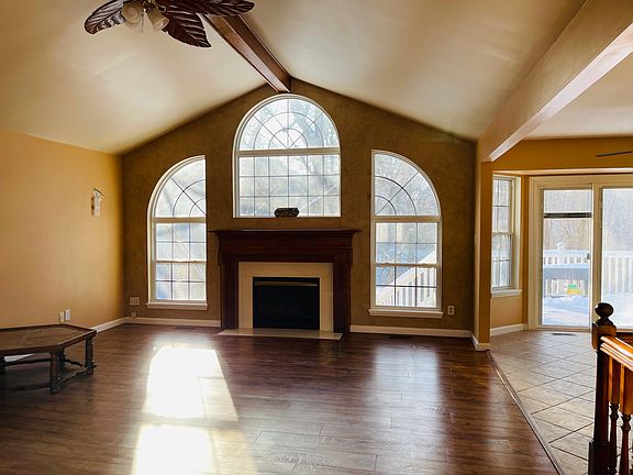 Living room with large windows