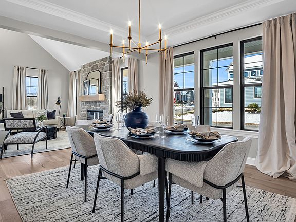 Dining room in the Arbor model from Garman Builders