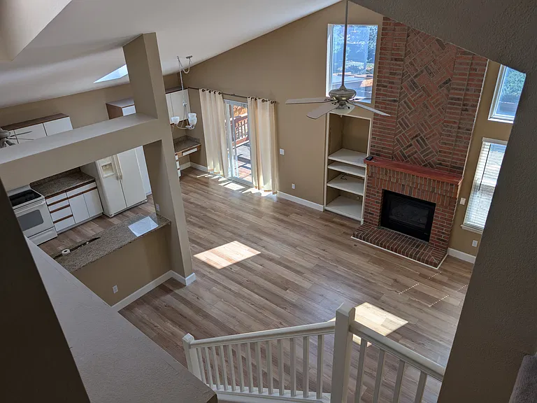 Overview of Kitchen and Family room areas