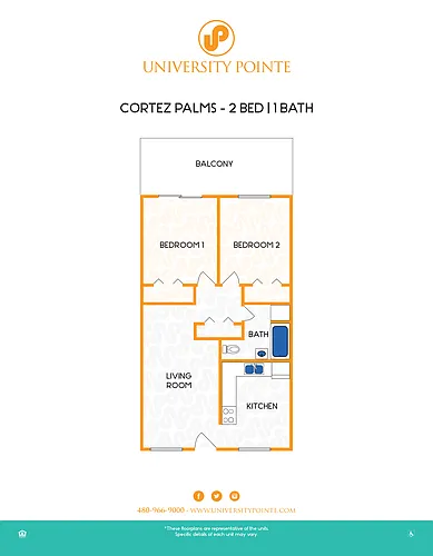 Floor plan Two Bedroom