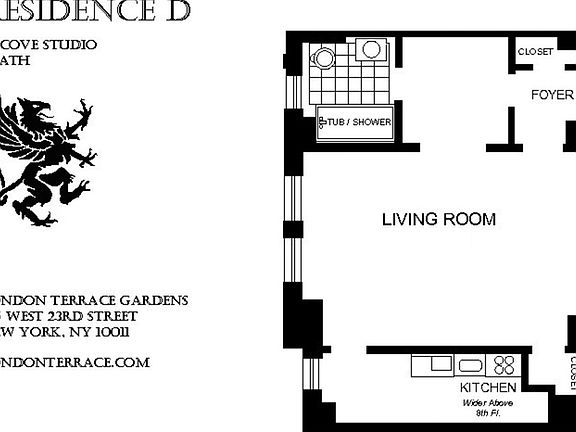 2nd image of 440 W 24th St APT 8D