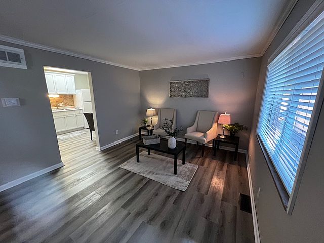 Living room to brand new kitchen!