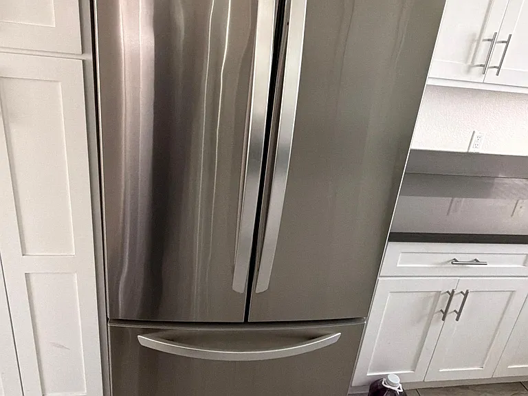 New LG refrigerator in kitchen