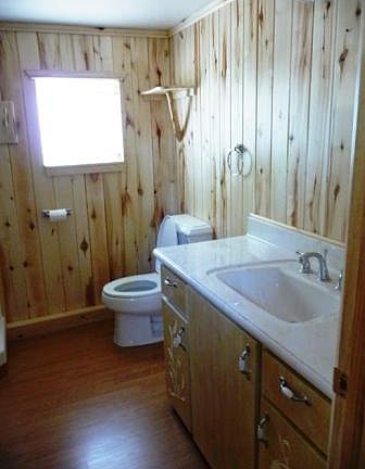 Full bathroom with large sink