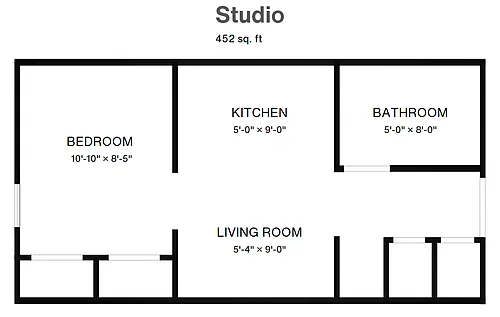 Floor plan Studio