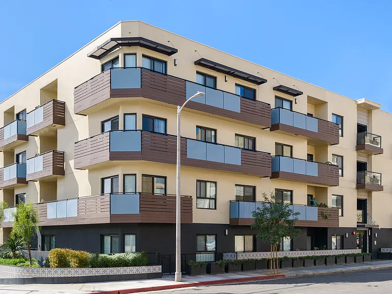 Corner of Property Exterior of Hawthorn at Poinsettia by Wiseman