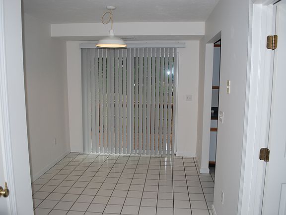 Dining room with slider to deck