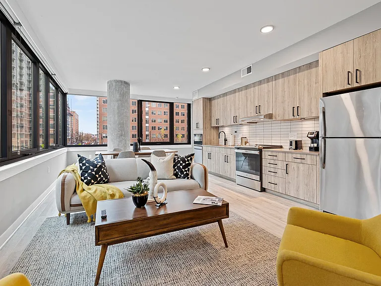 Spacious apartments with modern finishes.