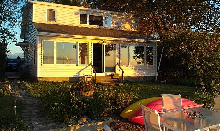 View of house from lake side