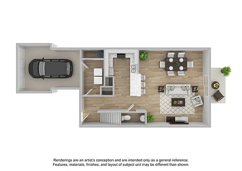 Floor plan Estate (Townhome) | Renovated