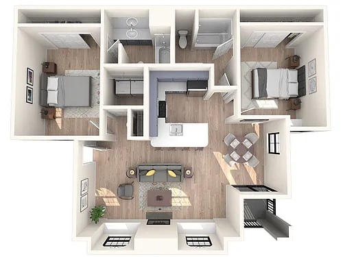 Floor plan 2X2 | Isle | New TA Reno S