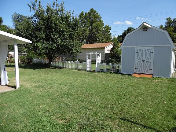 The shed and garden fence