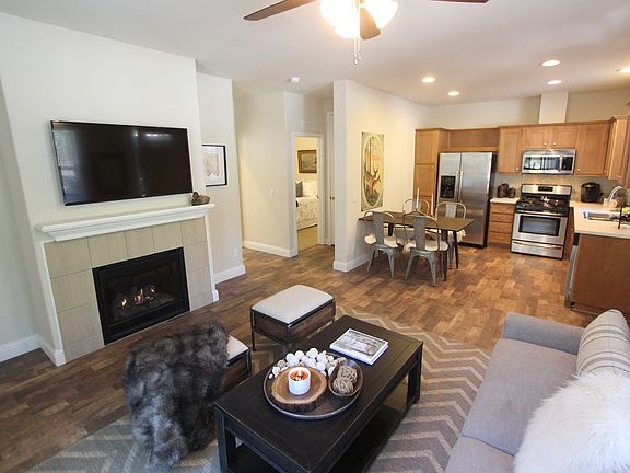 Wood floors and open concept