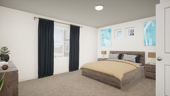 Rendering of Friesian primary bedroom