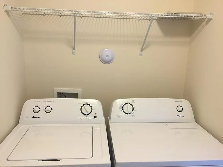 Laundry room with W & D