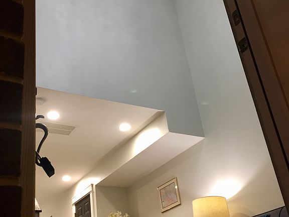 Soaring living room ceiling