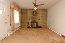 Carpet is gone, hardwood floors throughout