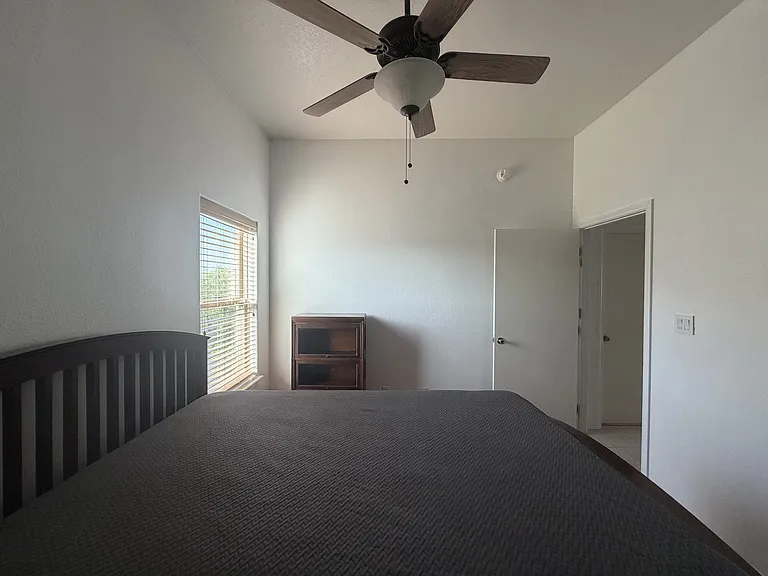 2nd bedroom with a king bed.