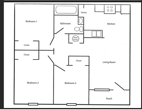 Floor plan 3 Bedroom