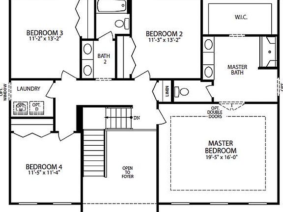 Elevation A - 2nd Floor