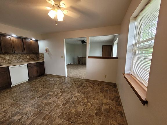 Kitchen looking into the living room.