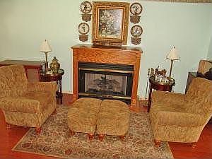 sitting area in dining room