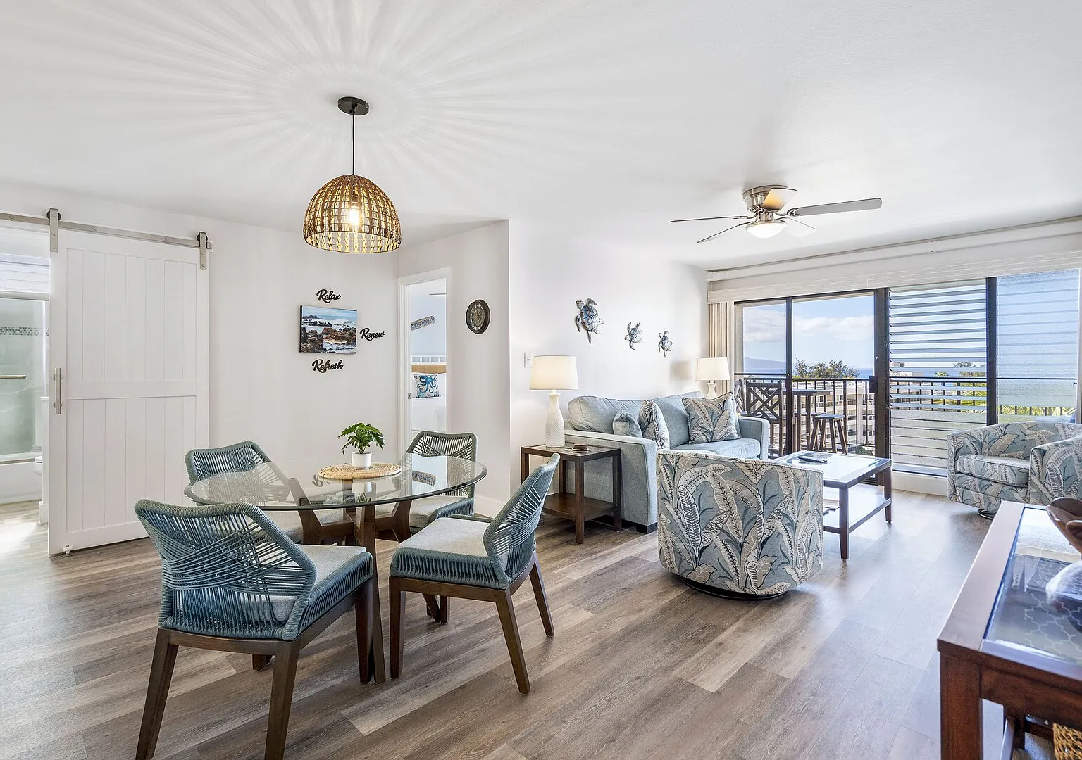 Kihei Akahi D-515: Newly Renovated Ocean View, No Carpet, 3 Zone Split — Photo 2