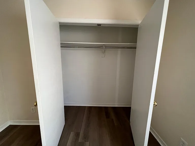Bedroom double closet.
