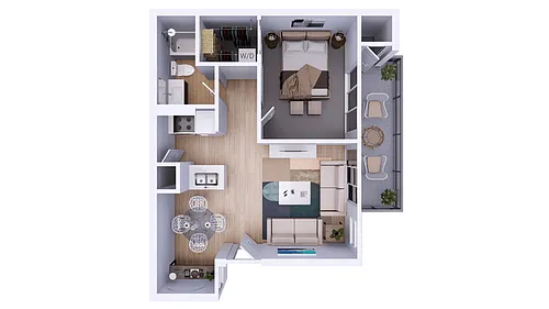 Floor plan 1X1