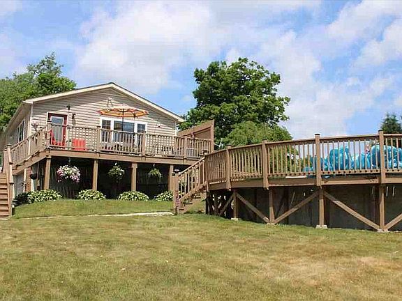 Backyard pool and deck