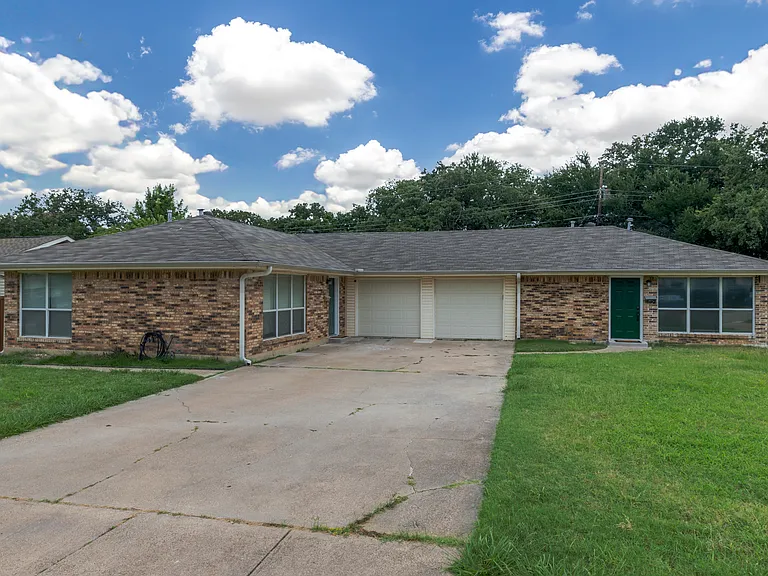 The front of the duplex.