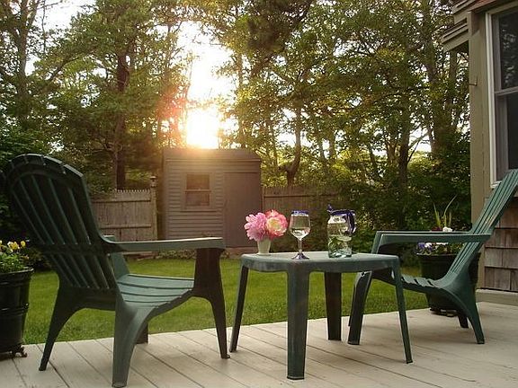 Sunset on the deck