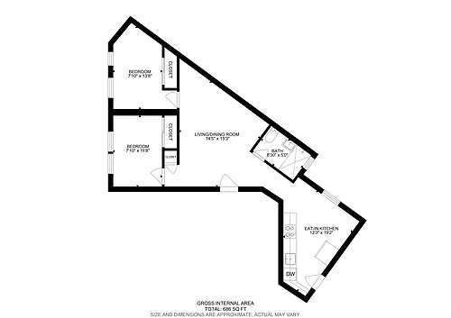 Floor plan Two Bedroom