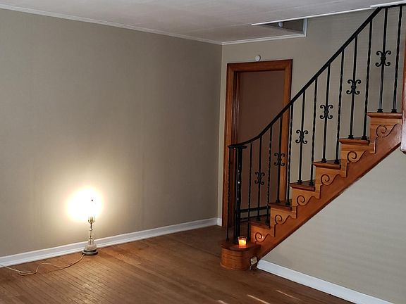 Walk in to beautiful woodwork.