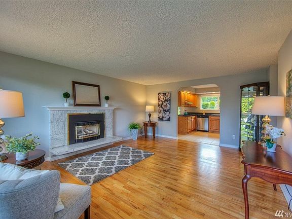 Beautiful refinished hardwood floors. 