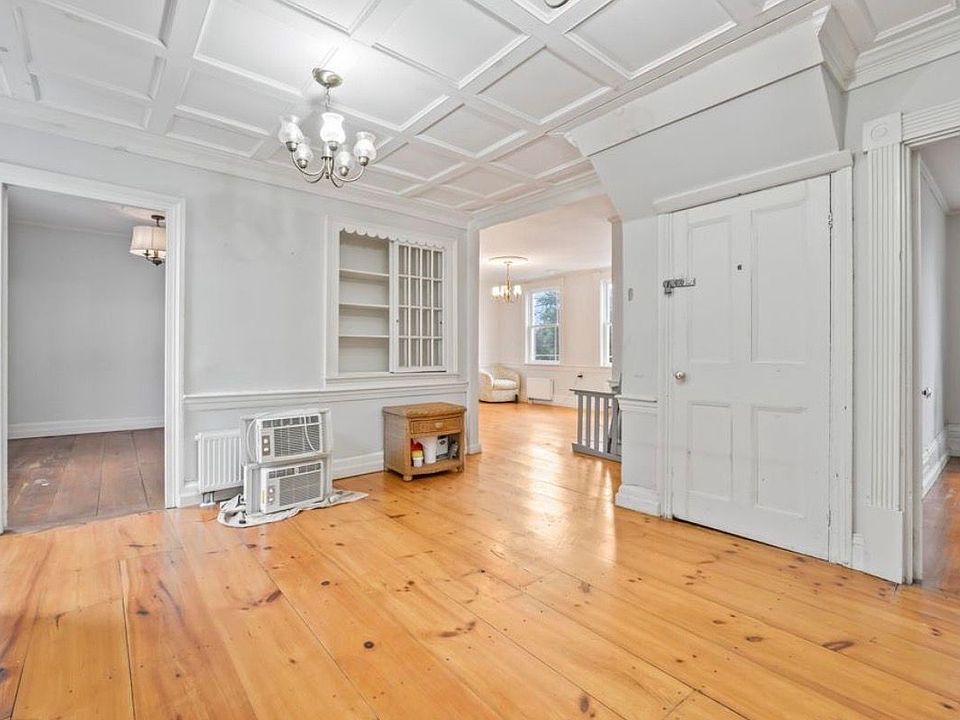 The kitchen has a beautiful built in hutch for all your glasses and/or plates