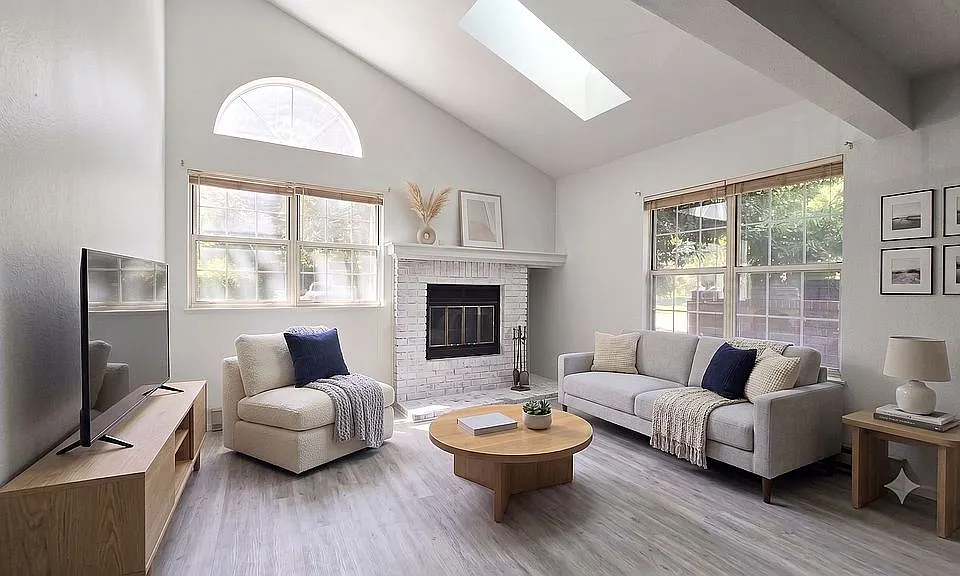 Great room (AI Staged)
