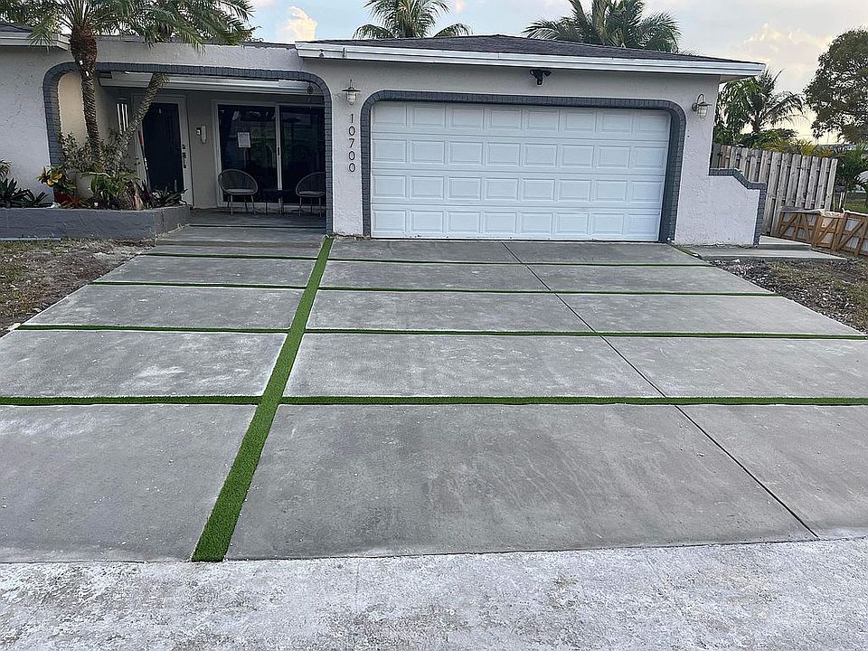 New concrete driveways 