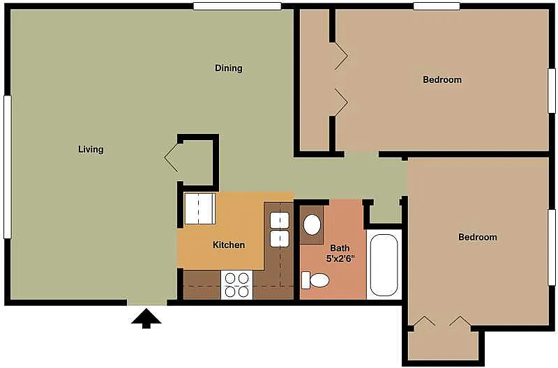 Floor plan West Fargo 4 Plex