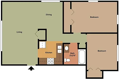Floor plan West Fargo 4 Plex