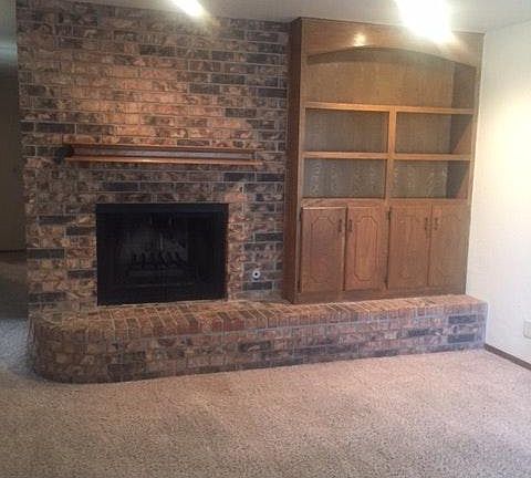 Living Room with gas fireplace